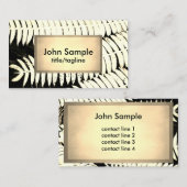 Naturkunde Visitenkartenfotografie Visitenkarte (Vorne/Hinten)