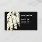 Naturkunde Visitenkartenfotografie Visitenkarte (Rückseite)