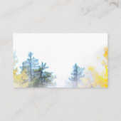 Naturkunst Bergkiefern im Nebelgebirge Visitenkarte (Rückseite)
