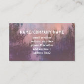 Naturkunst Bergnebel-Gewohnheit Visitenkarte (Rückseite)