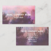 Naturkunst Bergnebel-Gewohnheit Visitenkarte (Vorne/Hinten)