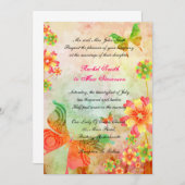 Naturkunst Hochzeitsfeiern Einladung (Vorne/Hinten)