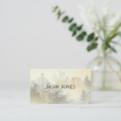 Naturkunstnebel auf Bergkiefern Visitenkarte (Stehend Vorderseite)