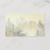 Naturkunstnebel auf Bergkiefern Visitenkarte (Rückseite)