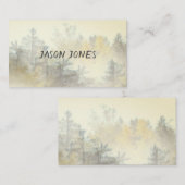 Naturkunstnebel auf Bergkiefern Visitenkarte (Vorne/Hinten)