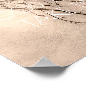 Naturkunstposter Gutes braucht Zeit Poster (Ecke)