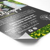 Naturlache-Pflegedienst Dandelion Promo Flyer Fotodruck (Ecke)