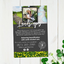 Naturlache-Pflegedienst Dandelion Promo Flyer Fotodruck