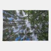 Naturlandschaft erforschen Waldbäume Geschirrtuch (Horizontal)