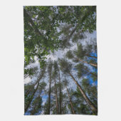Naturlandschaft erforschen Waldbäume Geschirrtuch (Vertikal)