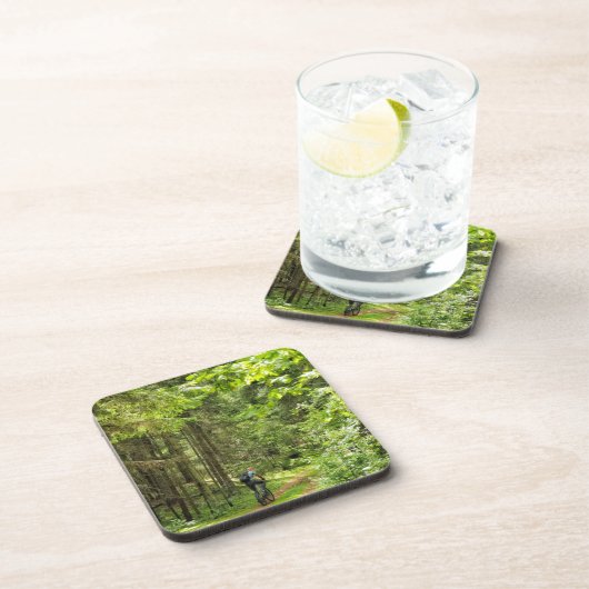 Naturlandschaft Forest Belarus Getränkeuntersetzer (Rechte Seite)