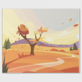 Naturlandschaft Geschenkpapier (Flach)