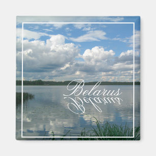 Naturlandschaft Himmelssee Weißrussland Magnet