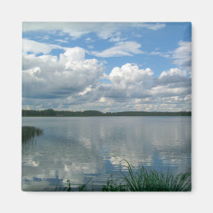 Naturlandschaft Himmelssee Weißrussland Magnet
