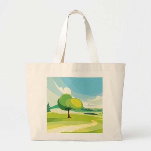 Naturlandschaft Jumbo Stoffbeutel (Vorne)