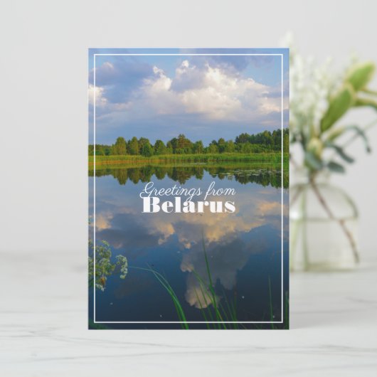 Naturlandschaft Landschaft Lago Weißrussland Flach (Stehend Vorderseite)