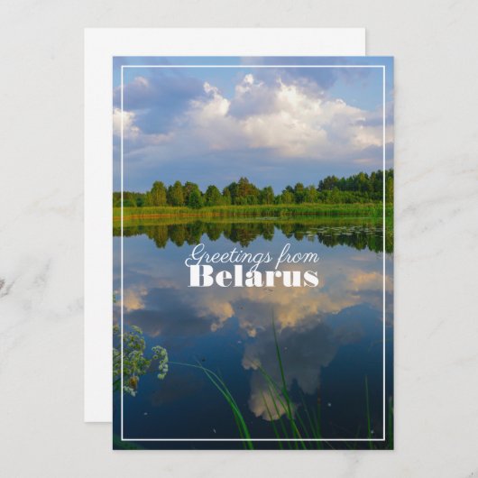 Naturlandschaft Landschaft Lago Weißrussland Flach (Vorne/Hinten)