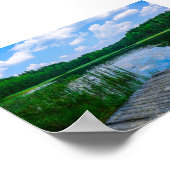 Naturlandschaft Landschaft Pier Weißweißer See Pos Poster (Ecke)