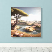 Naturlandschaft Leinwanddruck (Insitu (Holzboden))