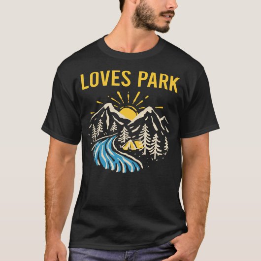 Naturlandschaft Liebe Park T-Shirt (Vorderseite)