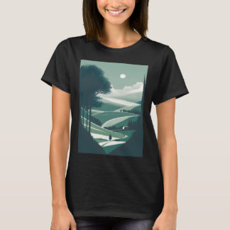 Naturlandschaft Minimalist T-Shirt