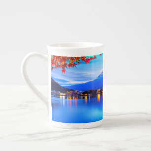 Naturlandschaft mit blauem Hintergrund-20230 Porzellantasse