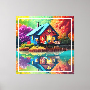 Naturlandschaft mit Herbst-38566 Leinwanddruck