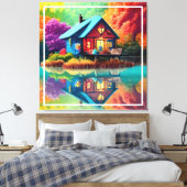 Naturlandschaft mit Herbst-38566 Leinwanddruck (Insitu (Schlafzimmer))