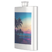 Naturlandschaft mit Palmenbäumen-25925 Flachmann (Links)