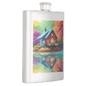 Naturlandschaft mit See und Herbst Flachmann (Rechts)