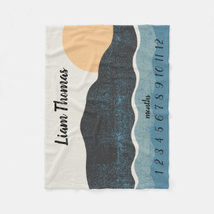 Naturlandschaft Monatlicher Wachstumspur Fleecedecke