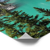 Naturlandschaft Moraine Lake, Alberta, Kanada Poster (Ecke)