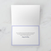 Naturlandschaft Personalisiert Geburtskarte Karte (Innenseite)