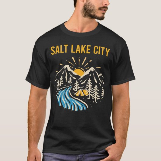 Naturlandschaft Salzsee T-Shirt (Vorderseite)