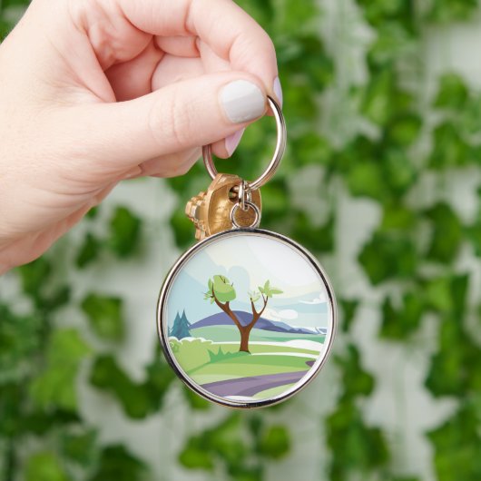 Naturlandschaft Schlüsselanhänger (Hand)
