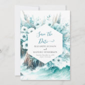 Naturlandschaft Schöne Hochzeit Save The Date (Vorderseite)