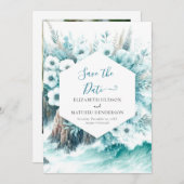 Naturlandschaft Schöne Hochzeit Save The Date (Vorne/Hinten)