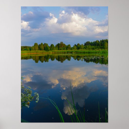 Naturlandschaft Seenlandschaft Belarus Plakat (Vorne)