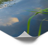 Naturlandschaft Seenlandschaft Belarus Plakat (Ecke)