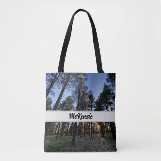 Naturlandschaft Sonnenuntergang Kaibab Wald person Tasche (Vorderseite)