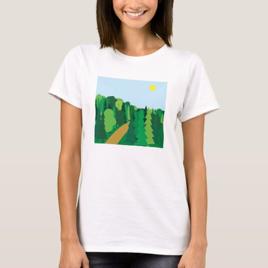Naturlandschaft T-Shirt (Vorderseite)