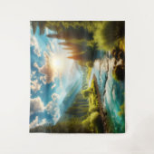 Naturlandschaft Wandteppich (Vorderseite)