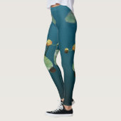 Naturlandschaft Wasserlilie Blätter Pond River Leg Leggings (Links)
