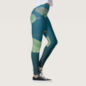 Naturlandschaft Wasserlilie Blätter Pond River Leg Leggings (Rechts)