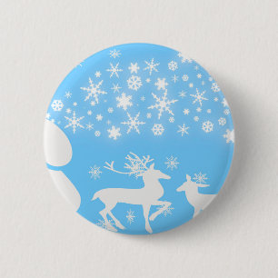 Naturlandschaften Jahreszeiten Winterschneeflocken Button