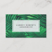 Naturlandschaftsarchitektur Fern Pflanze Visitenkarte (Vorderseite)