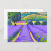 NaturLavendelfelder Postkarte (Vorne/Hinten)