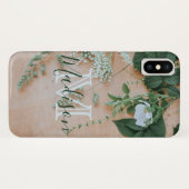 Naturleaf Blumenholz Grüner Cooler Anfangsname Case-Mate iPhone Hülle (Rückseite (Horizontal))