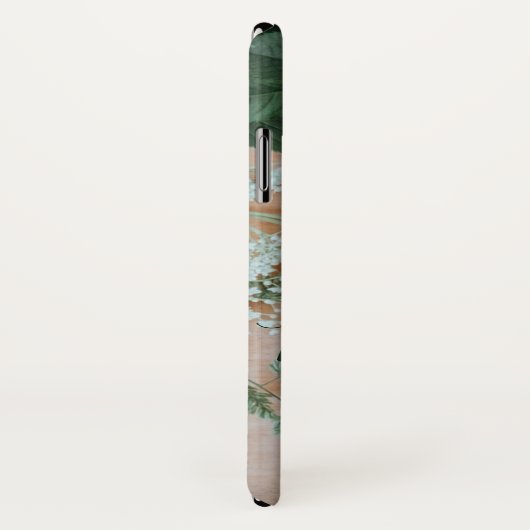 Naturleaf Blumenholz Grüner Cooler Anfangsname Case-Mate iPhone Hülle (Hinten/Rechts)