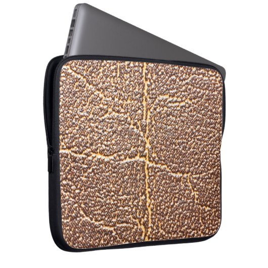 Naturlederbuchdecktextur abstrakt, alt, laptopschutzhülle (Vorne Rechts)